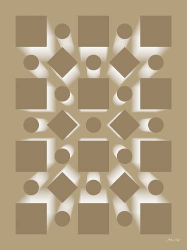 Print of Abstract Geometric Digital by Martiniano Ferraz