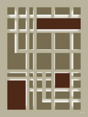 Print of Abstract Geometric Digital by Martiniano Ferraz