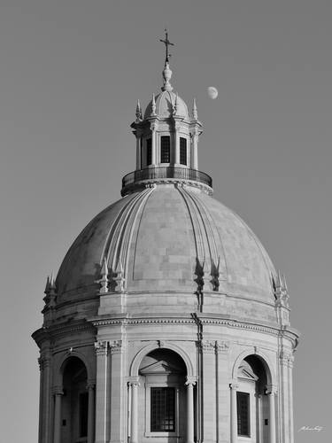 National Pantheon Dome - Lisbon (BW) thumb