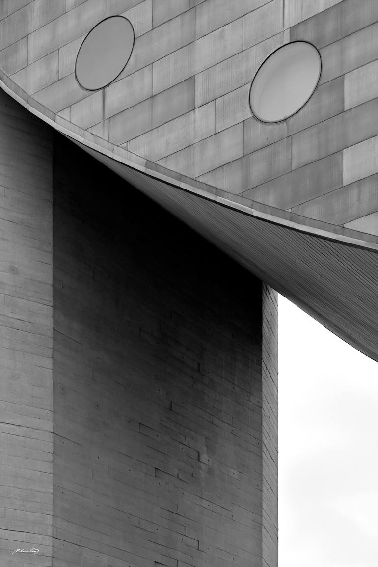 Original Architecture Photography by Martiniano Ferraz | Abstract Art on Canvas | Architecture of shapes and textures (BW)