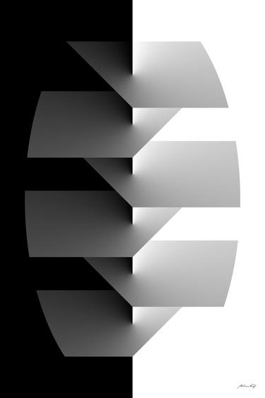 Original Black & White Abstract Digital by Martiniano Ferraz