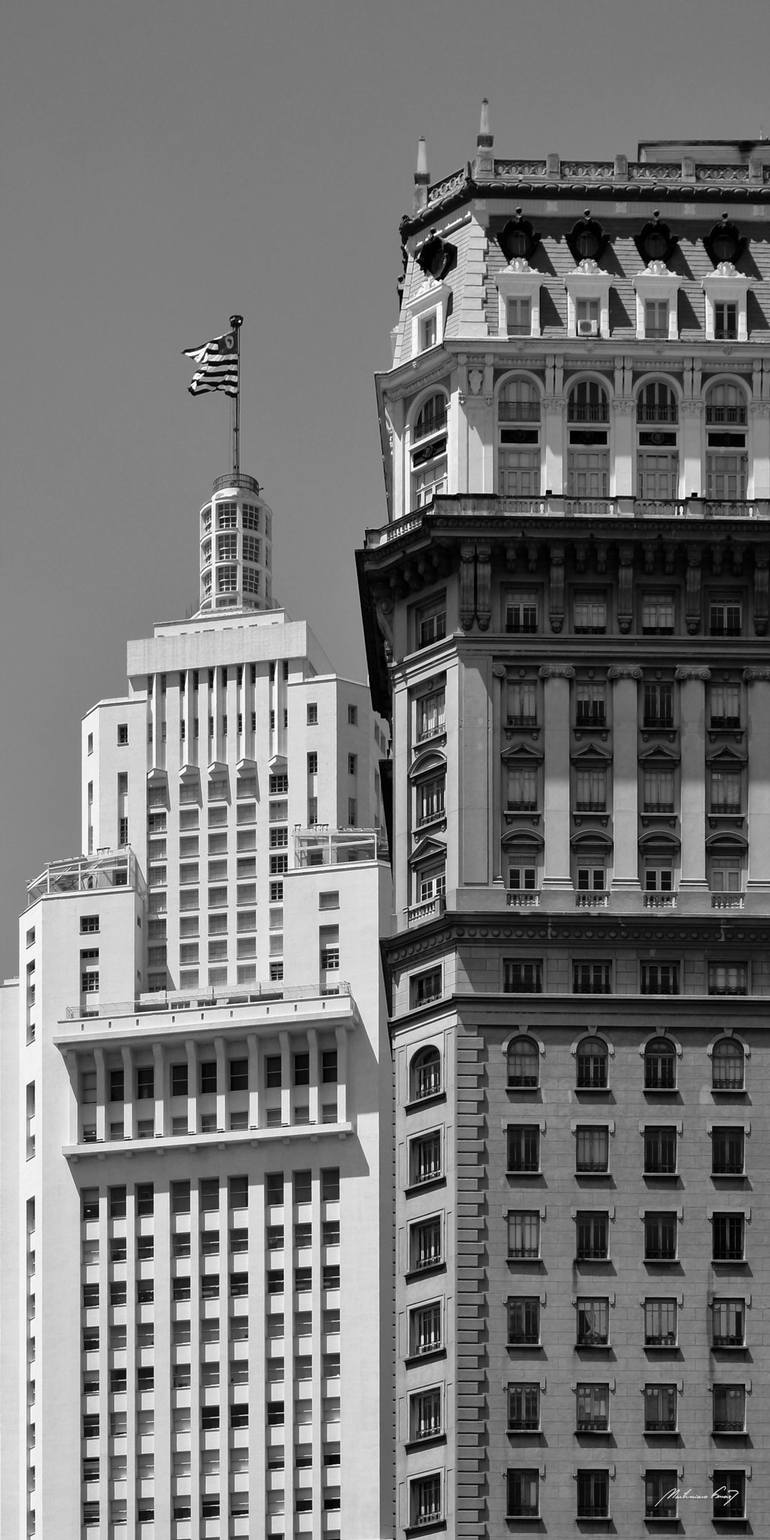 Original Architecture Photography by Martiniano Ferraz | Black & White Art on Canvas | Altino Arantes and Martinelli - 1 (BW)