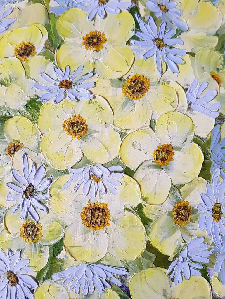 Original Abstract Floral Painting by Svetlana Tatjanko