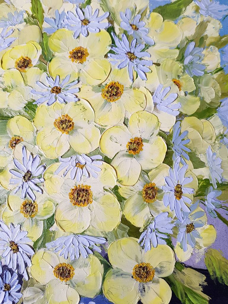 Original Abstract Floral Painting by Svetlana Tatjanko