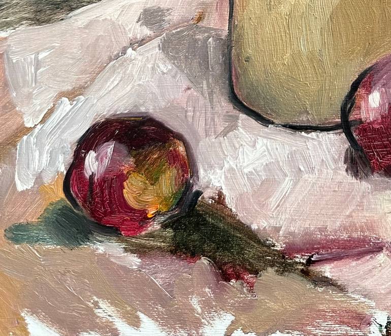 Original Abstract Expressionism Still Life Painting by Nargiz Aliyeva