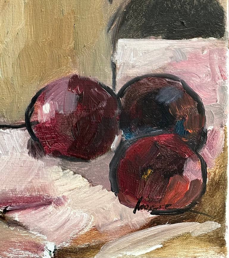 Original Abstract Expressionism Still Life Painting by Nargiz Aliyeva