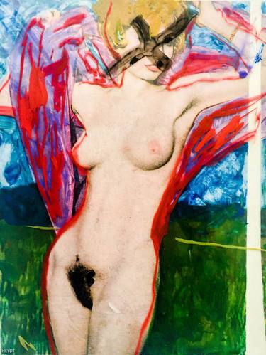 Print of Figurative Erotic Paintings by Sam Heydt