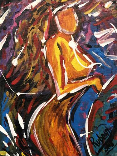 Original Abstract Expressionism Erotic Paintings by GENER ART