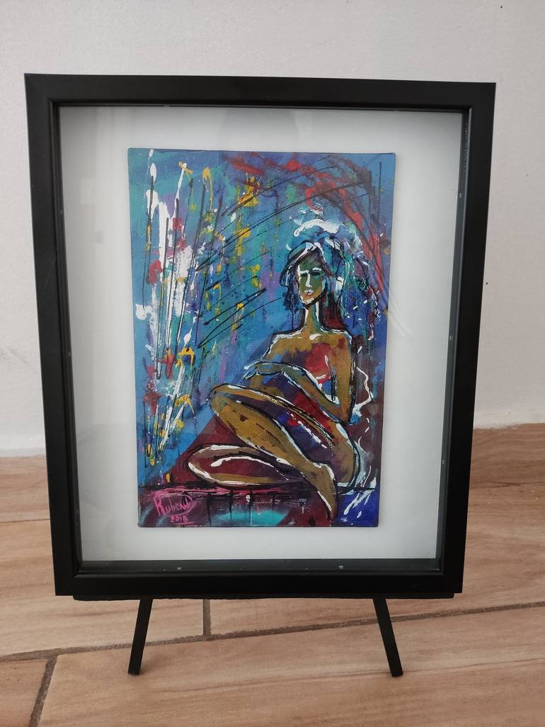 Original Abstract Expressionism Women Painting by GENER ART