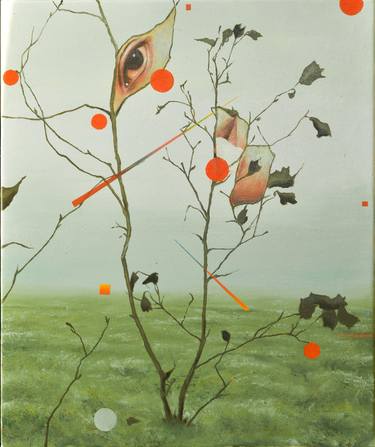 Original Conceptual Botanic Painting by Taras Haida