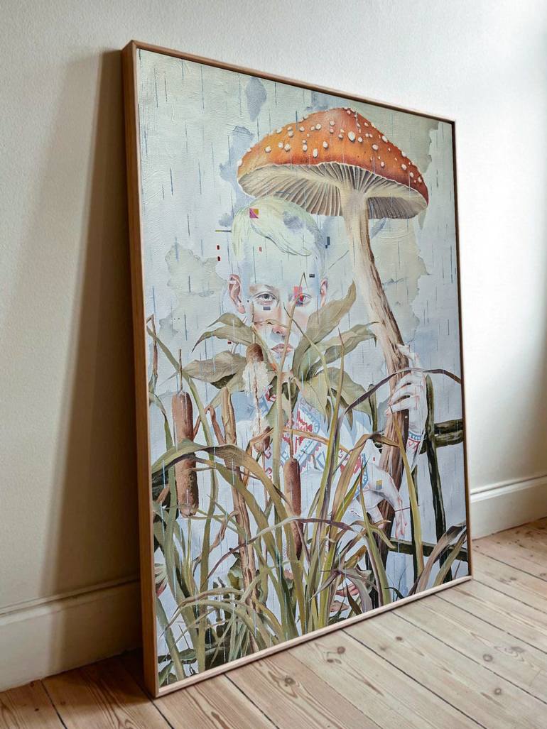 Original Conceptual Men Painting by Taras Haida