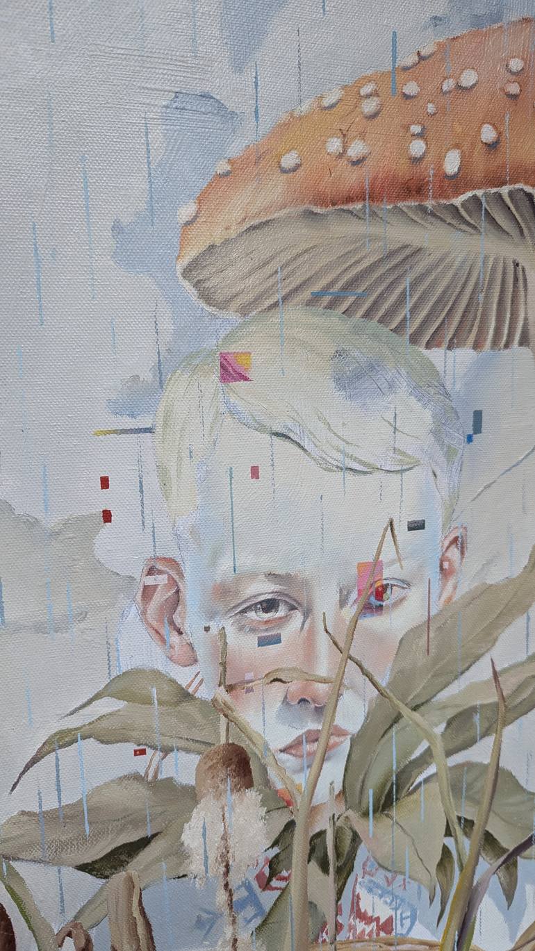 Original Conceptual Men Painting by Taras Haida