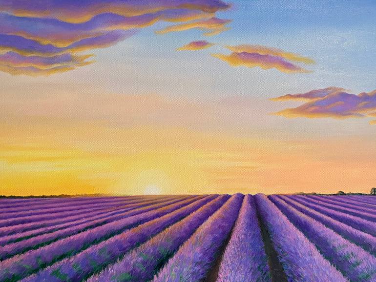 Original Expressionism Landscape Painting by Avgustina Biryukova
