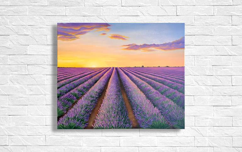 Original Expressionism Landscape Painting by Avgustina Biryukova