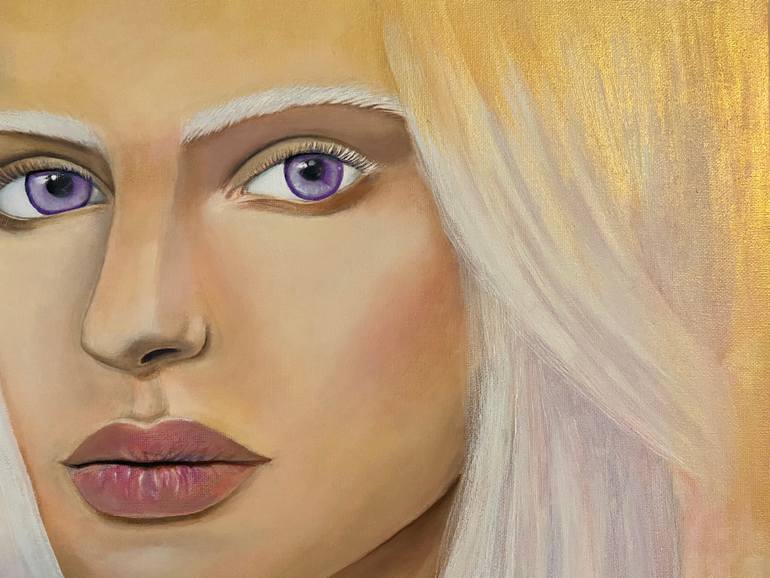 Original Art Deco People Painting by Avgustina Biryukova