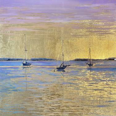 Sailboats | gold leaf thumb