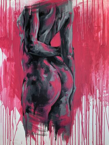 Original Abstract Expressionism Nude Paintings by Marianna Hilevich