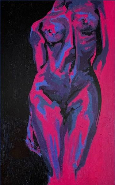 Original Abstract Expressionism Nude Paintings by Marianna Hilevich