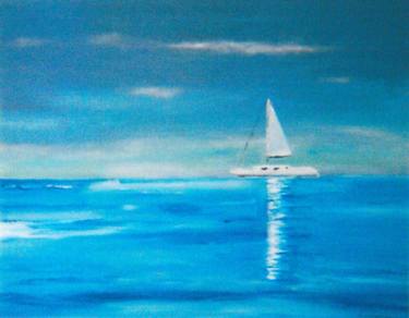 Print of Fine Art Yacht Paintings by Bridget Sebastian