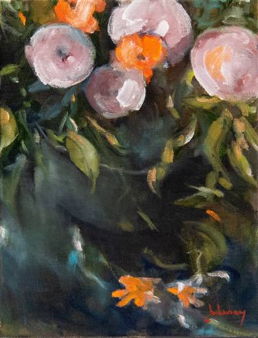 Original Floral Paintings by Isabelle Delannoy