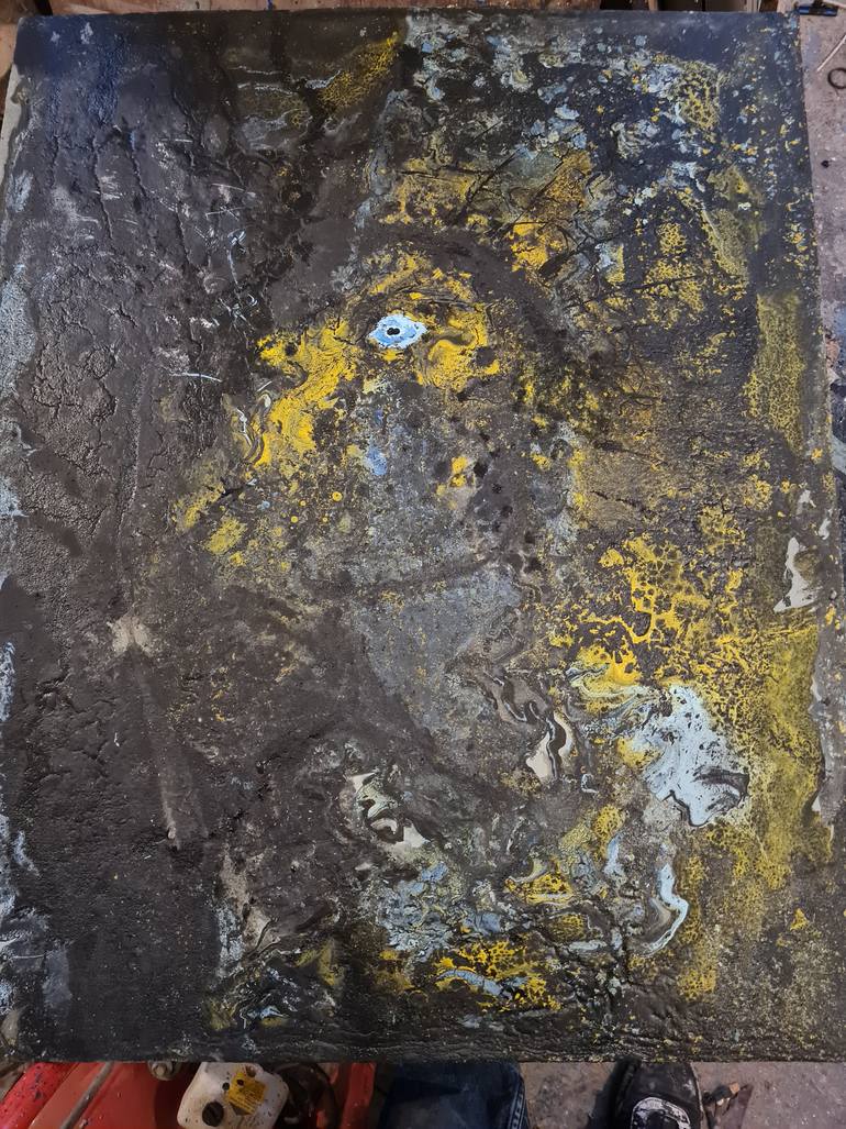Original Abstract Expressionism Abstract Painting by Adrian Buliga