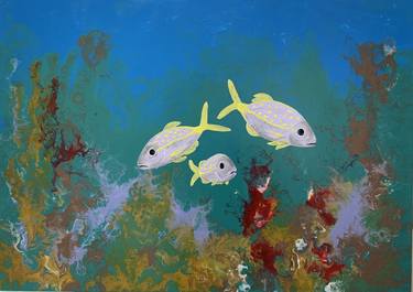 Print of Fish Paintings by Olena Shynkareva