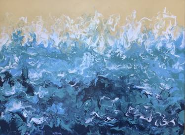 Print of Abstract Seascape Paintings by Olena Shynkareva