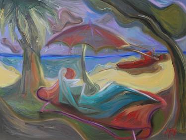 Original Beach Paintings by Thais Palma Bottiglieri