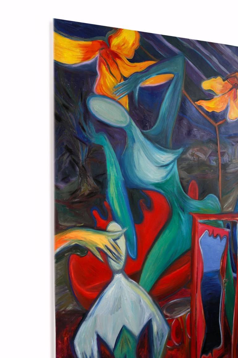 Original Expressionism People Painting by Thais Palma Bottiglieri
