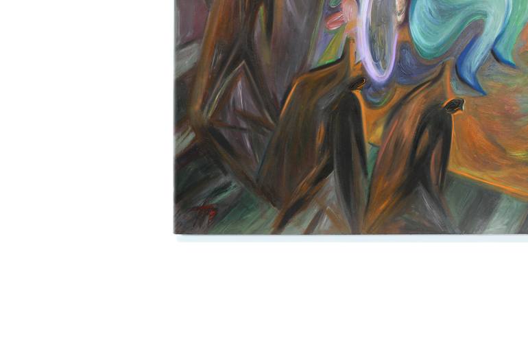 Original Expressionism People Painting by Thais Palma Bottiglieri