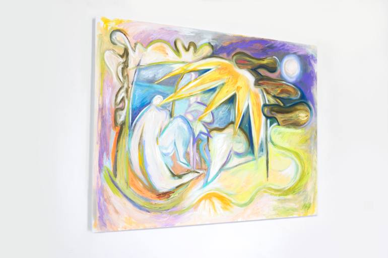 Original Expressionism People Painting by Thais Palma Bottiglieri