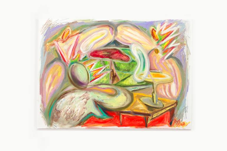 Original Abstract People Painting by Thais Palma Bottiglieri