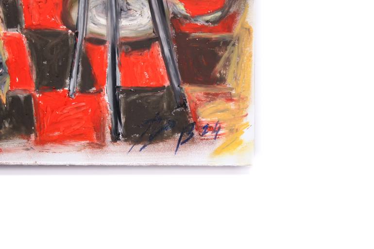 Original Abstract People Painting by Thais Palma Bottiglieri
