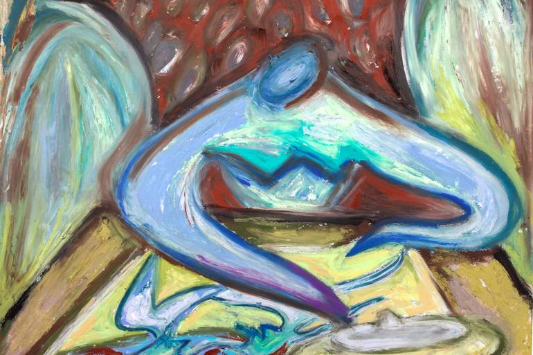 Original Abstract People Painting by Thais Palma Bottiglieri