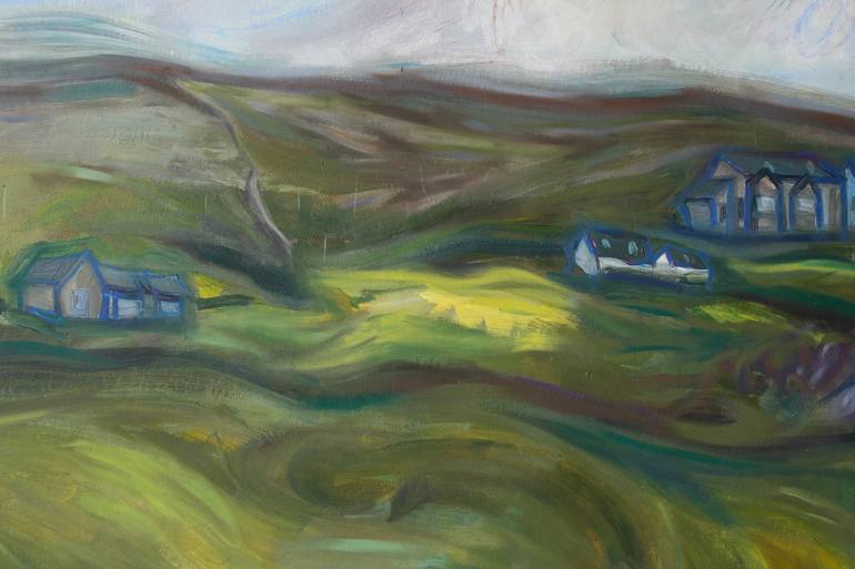 Original Abstract Landscape Painting by Thais Palma Bottiglieri