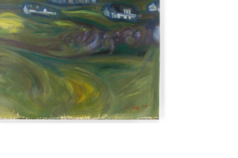 Original Abstract Landscape Painting by Thais Palma Bottiglieri