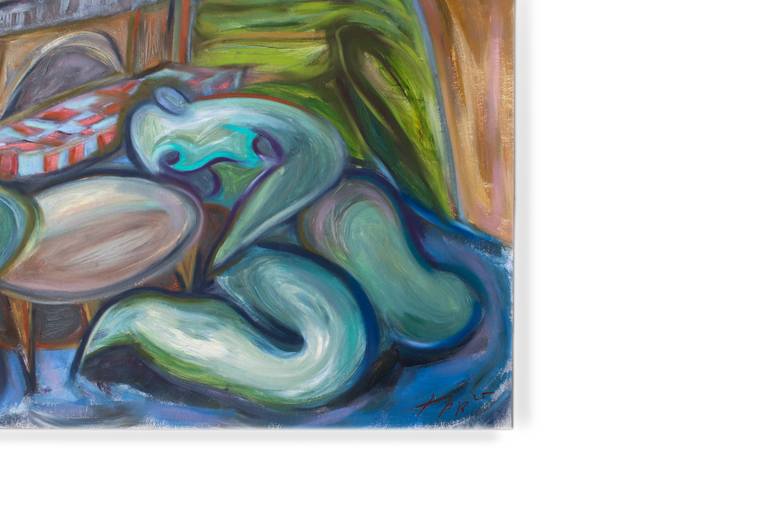 Original Abstract People Painting by Thais Palma Bottiglieri