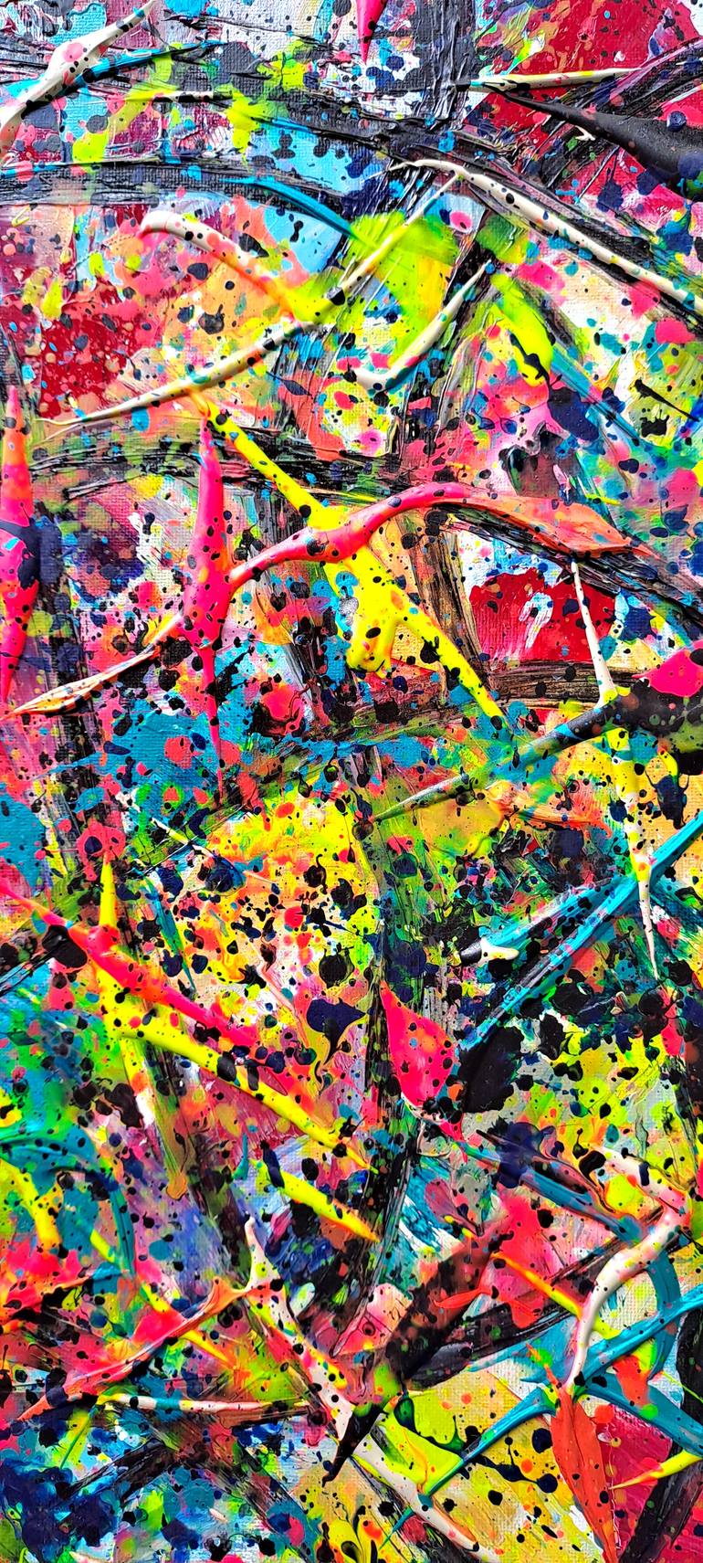 Original Abstract Expressionism Abstract Painting by M  Perticari