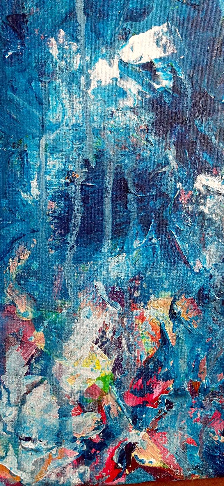 Original Abstract Expressionism Abstract Painting by M  Perticari