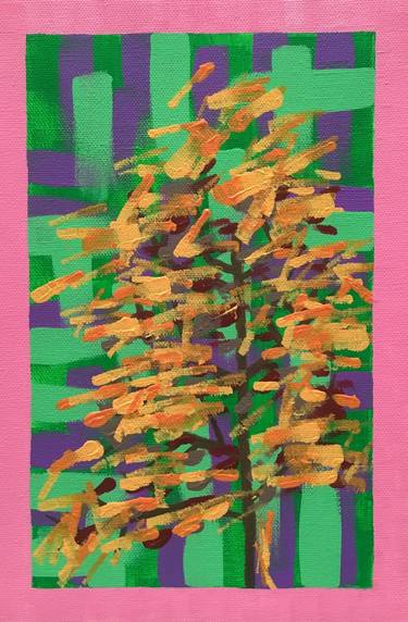 Print of Abstract Tree Paintings by Leticia Quezada