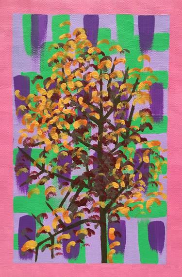 Print of Abstract Expressionism Tree Paintings by Leticia Quezada