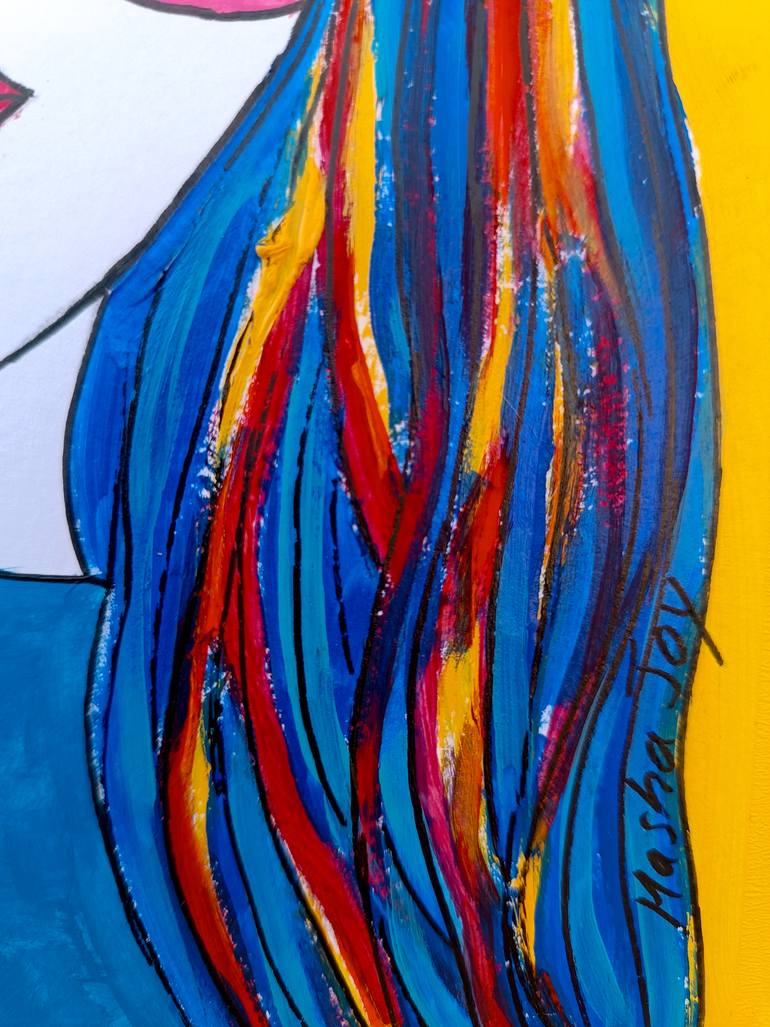 Original Abstract Women Painting by Masha Joy