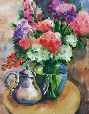 Print of Impressionism Still Life Paintings by Ekaterina Mikhalus