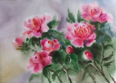 Print of Floral Paintings by Ekaterina Mikhalus
