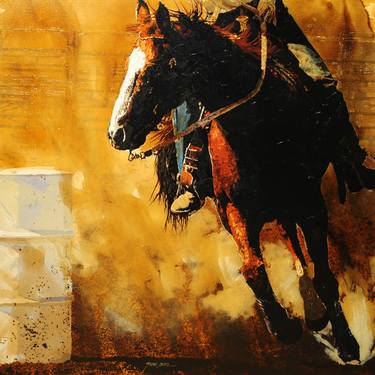 Original Fine Art Horse Paintings by Peter Justl