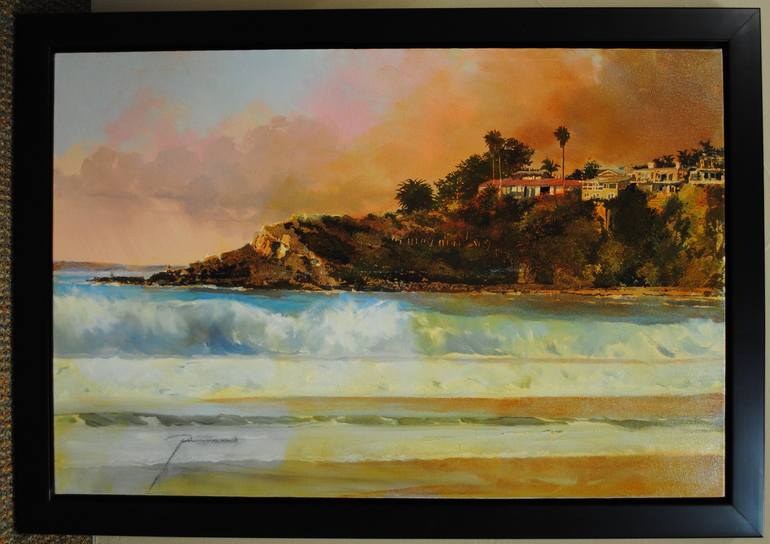 Original Realism Beach Painting by Peter Justl