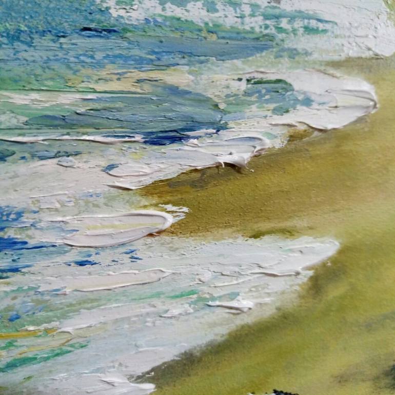Original Art Deco Landscape Painting by Liza Pastushchak