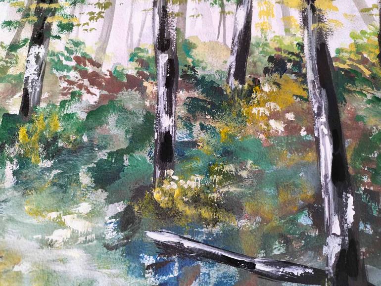 Original Abstract Landscape Painting by Liza Pastushchak