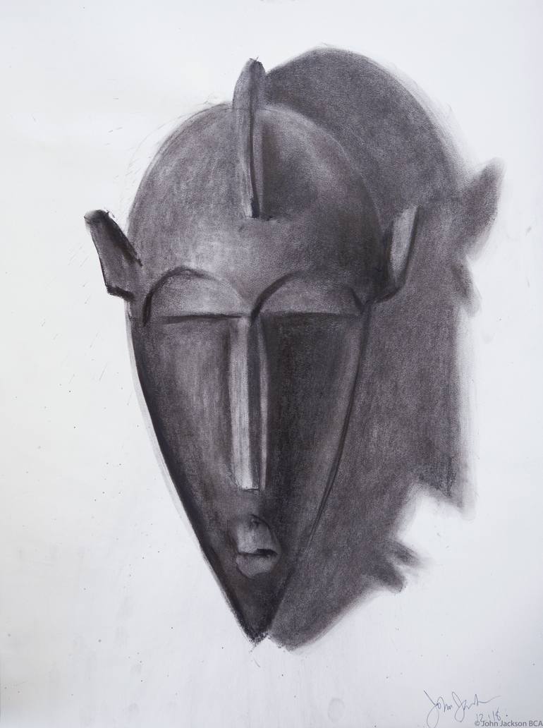 african mask drawings