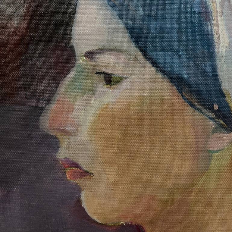 Original Fine Art Portrait Painting by Elena Branovitskaya